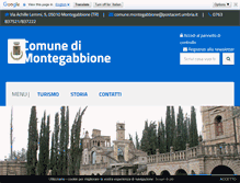 Tablet Screenshot of comune.montegabbione.tr.it